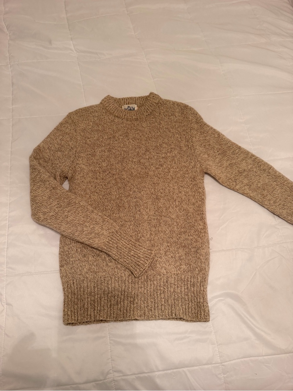 Woolrich Men's Crewneck Sweater in Heathered Brown